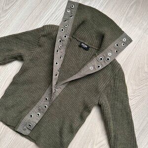 moschino knit cardigan with buttons